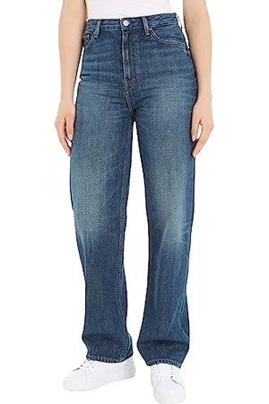 Tommy Hilfiger Jeans Donna Relaxed Straight Vita Alta, Blu (Sau), 31W / 30L