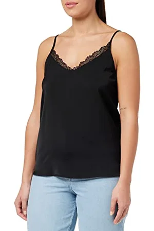 ONLY Onlanna SL Mix Lace Singlet Wvn Canottiera, , S Donna