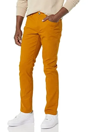 Amazon Pantaloni in Twill Elasticizzati con 5 Tasche Slim Uomo, , 29W / 29L