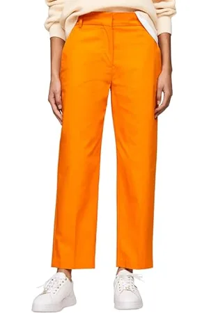 Tommy Hilfiger Pantaloni Donna Chino Slim Fit, (Rich Ochre), 42