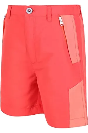 Regatta Sorcer Mount Shorts II Pantaloncini da Bambino idrorepellenti, ad Asciugatura Rapida e Catarifrangenti. Dotato di tecnologie DWR e Isoflex. Adatto per l