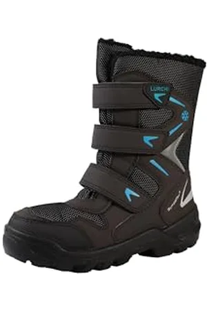 Lurchi 63L1033011, Stivali da Neve, Black-Turquoise, 35 EU Larga