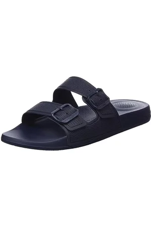 FitFlop Iqushion Two Bar Adjustable Slide, Sandali a Ciabatta Uomo, , 41 EU