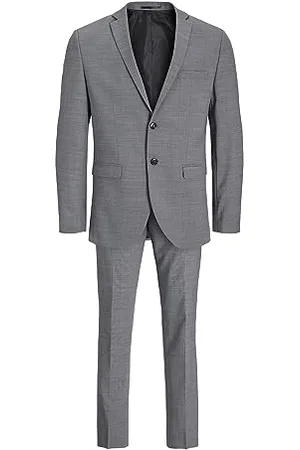 JACK & JONES KEKEYANG Jprsolaris Suit Noos, Costume elegante da Uomo, Grigio(Mix Grigio Chiaro), 48