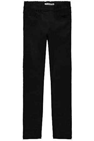NAME IT Nkfpolly Skinny Twi Legging 1186-Na Noos, Pantaloni Bambine e ragazze, (Black), 128