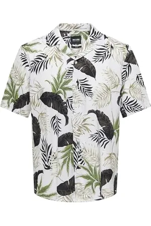 Only & Sons Onswayne Life AOP SS Viscose Shirt Noos Camicia a Maniche Corte, , XL Uomo