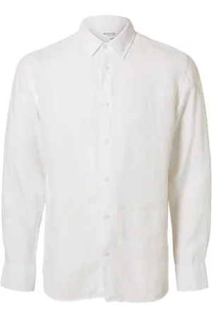 SELECTED Slhregkylian-Linen Shirt LS Classic Noos Camicia a Maniche Lunghe, , L Uomo