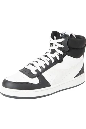 Diadora Magic Basket Mid Reptile Wn, Scarpe da Ginnastica Donna, Black/White, 39 EU