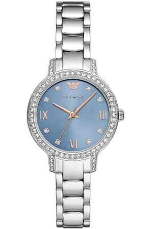 Emporio Armani Orologio da donna a tre sfere in acciaio, AR11585