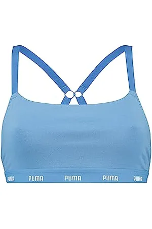 PUMA Cross-Back Reggiseno, (Regal Blue), M Donna
