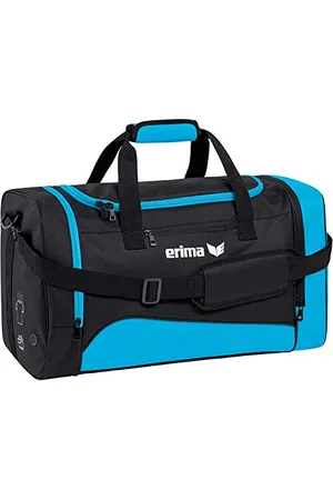 Erima Borsone Sportivo, Sports Bag Unisex Adulto, (Curacao/Schwarz), 65 cm