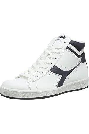 Diadora GAME P HIGH, Sneakers a Collo Alto, Unisex - Adulto, Bianco/Blu (Profondo), 36.5 EU