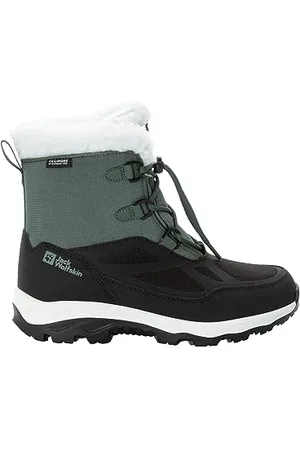 Jack Wolfskin Vojo Shell Xt Texapore Mid K, Stivali Invernali Unisex-Bambini, Ardesia/Verde, 26 EU