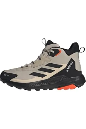 adidas Terrex Anylander Mid Rain.RDY Hiking Shoes, Scarpe da Trekking Uomo, Wonder Beige/Core Black/Orange, 48 EU