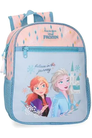 Disney Joumma Bags, Frozen Believe in the journey, zaino per bambini, zaino da scuola, realizzato in poliestere, spalline larghe e regolabili, varie tasche e scomparti., , Zaino prescolare