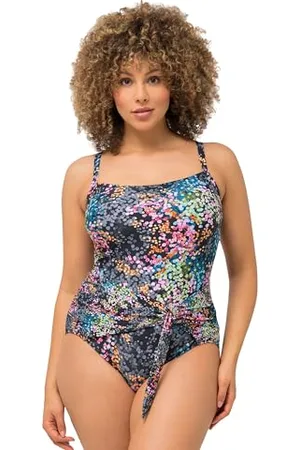 Ulla Popken Badeanzug Lisa, Wrapoptik Costume Intero, , 3 Mesi Donna