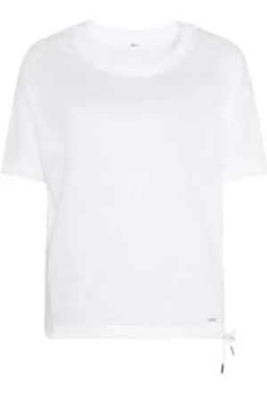 Brax Style Candice Linen Single Jersey Solid T-Shirt, , 46 Donna