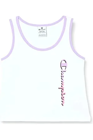 Champion Legacy C-Color-Vertical Logo Boxy Canottiera, , 11-12 Anni Bambine e Ragazze
