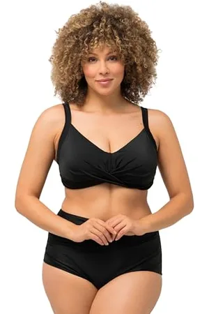 Ulla Popken Top Bikini Tina, Tinta Unita, , 58 Donna