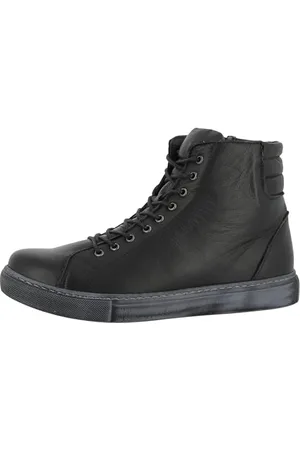 Andrea Conti Sneaker Alte da Donna, Scarpe da Ginnastica, Nero/Grigio, 39 EU