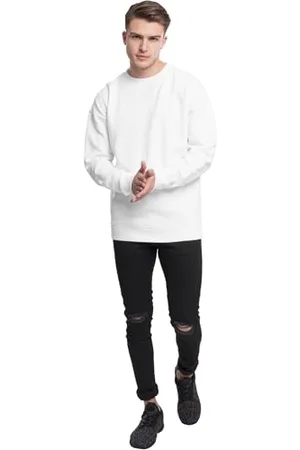 Urban classics Felpa Uomo Oversize a Maniche Lunghe, Maglione per l´inverno, Polsini e Vita Elastici, Colore , Taglia 4XL