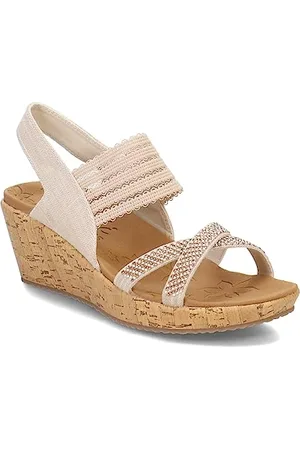 Skechers Beverlee-Fancy Sips, Sandali con Zeppa Donna, , 39.5 EU