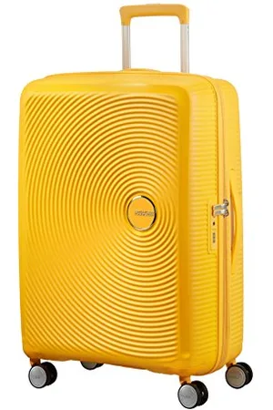 American Tourister Soundbox - Spinner M Extensible Suitcase, 67 cm, 71.5/81 L, (Golden Yellow)