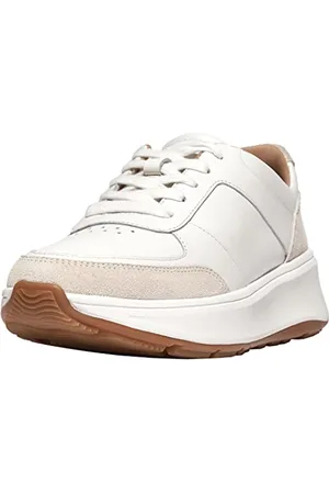FitFlop F-Mode Leather/Suede Flatform Sneakers, Scarpe da Ginnastica Donna, , 36 EU