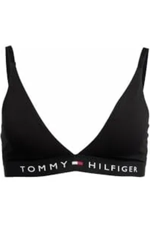 Tommy Hilfiger Reggiseno a Triangolo Donna Elasticizzato, (Black), XS