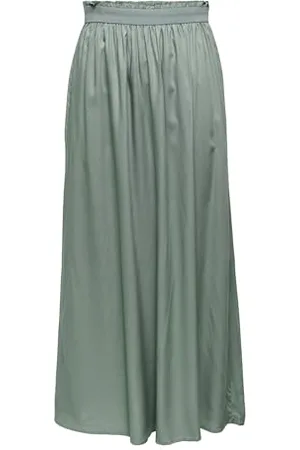 ONLY Onlvenedig Paperbag Long Skirt Wvn Noos Gonna, (Chinois Green Chinois Green), 48 (Taglia Produttore: X-Large) Donna