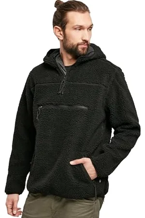 Brandit Teddyfleece Worker Pullover, Uomo, Black, L