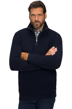 Troyer Lavorato, Maglia Verniciata, Colletto Alto Maglione Cardigan, , XXXXXXXL Uomo