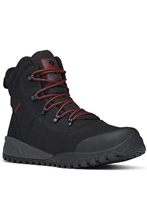 Columbia Fairbanks Omni-Heat, Stivali da Neve Uomo, Black/Rusty, 43 EU