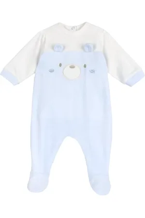 chicco Tutina Con Apertura Patello, In Ciniglia, Pigiama Bimbo 0-24, (3) 1M, 0 mesi