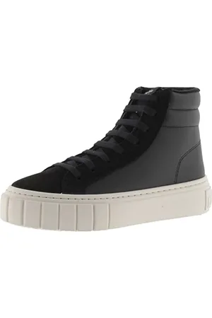 victoria 1270117-WOMEN Stivaletto Abril Effetto Pelle & Suola Spessa a Collo Alto Donna Negro 40