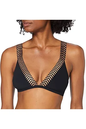 Sloggi Shore Mili Atoll Triangle, Top Bikini, Donna, (Black), L