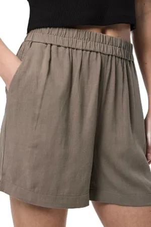 Pieces® PCVINSTY HW Linen Shorts Noos Pantaloncini di Lino, , M Donna