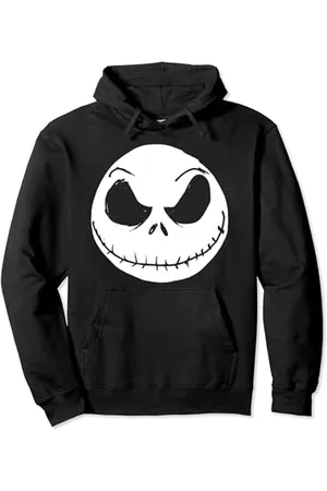 Disney The Nightmare Before Christmas Jack Skellington Face Felpa con Cappuccio