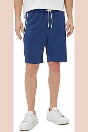 Koton Bermuda-Pantaloncini con Stampa Slogan, con Coulisse, Tasca con Cerniera, vestibilità Aderente, (715), S Uomo
