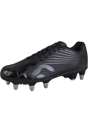 Canterbury Stamped Grndbrk Team, Stivali Unisex-Adulto, Nero/Argento Metallizzato, 41.5 EU