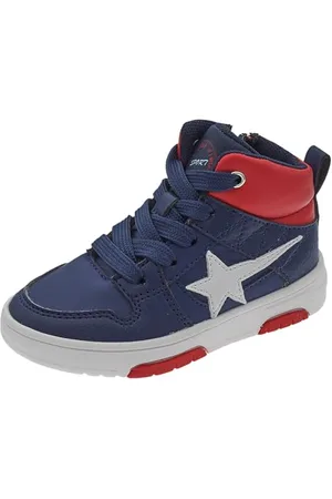 chicco Sneaker con lacci e zip laterale, Bambino e ragazzo, Blu (3), 22, Designed in Italy