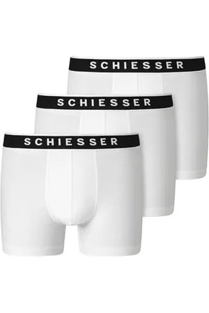 Schiesser 3 Pack Shorts Boxer, , L (Pacco da 3) Uomo