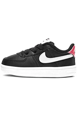 Nike Force 1 Crib (CB), Scarpe da Ginnastica Unisex-Baby, Black/White-Flash Crimson, 17