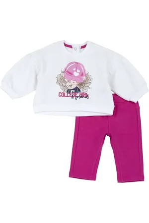 chicco Outfit Due Pezzi: Leggings e Felpa Neonata 0-24 mesi, (2), 3 mesi, Designed in Italy
