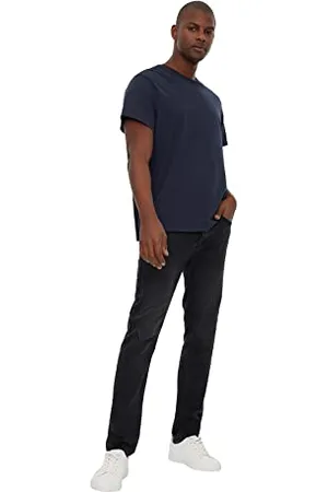 Trendyol Black Male Skinny New Jeans, 36 Uomini