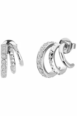 Police Orecchini Donna PEJLE2010412 Acciaio Inox 1,5 cm