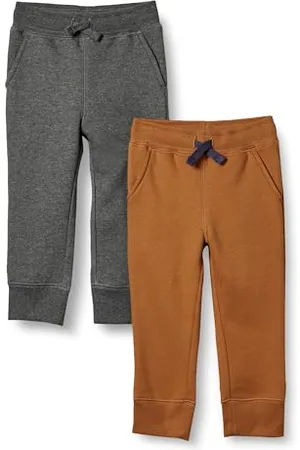 Amazon Pantaloni Sportivi Jogger in Pile Bambini e Ragazzi, Pacco da 2, , 11-12 Anni