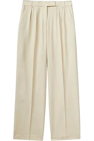 Benetton Pantalone 4962df03y, Pantaloni Donna, Beige Chiaro 7J4, 48
