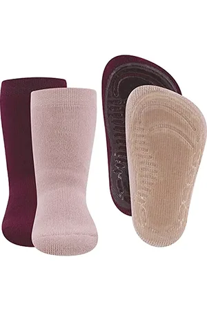 Ewers 2-pack Uni Stopper Socks SoftStep, calzini con suola antiscivolo per ragazzi e ragazze, calzini con suola in gomma, MADE IN GERMANY, 2 paia di calzini antiscivolo per bambini, taglia 39-42