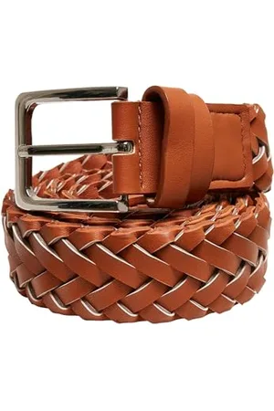 Urban classics Cintura Donna Uomo Vintage in Pelle Sintetica Intrecciata, Cintura Intrecciata, Regolabile Vintage Look, Fibbia in metallo Opaco